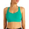 imageRUNNING GIRL High Impact Sports Bras for Women Moulded Cup High Support Sports Bra High Coverage Workout Yoga BraElectric Green
