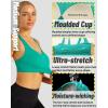 imageRUNNING GIRL High Impact Sports Bras for Women Moulded Cup High Support Sports Bra High Coverage Workout Yoga BraElectric Green