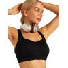 imageRUNNING GIRL High Impact Sports Bras for Women Moulded Cup High Support Sports Bra High Coverage Workout Yoga BraJet Black