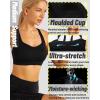 imageRUNNING GIRL High Impact Sports Bras for Women Moulded Cup High Support Sports Bra High Coverage Workout Yoga BraJet Black