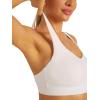 imageRUNNING GIRL High Impact Sports Bras for Women Moulded Cup High Support Sports Bra High Coverage Workout Yoga BraSnow White