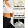 imageRUNNING GIRL High Impact Sports Bras for Women Moulded Cup High Support Sports Bra High Coverage Workout Yoga BraSnow White
