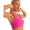 imageRUNNING GIRL High Impact Sports Bras for Women Moulded Cup High Support Sports Bra High Coverage Workout Yoga BraVivid Pink