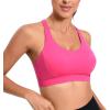 imageRUNNING GIRL High Impact Sports Bras for WomenRacerback Running Bra Workout Crop Tank Tops Longline Sports Bra Push upYhot Pink