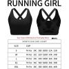 imageRUNNING GIRL Sports Bra for Women High SupportMolded Cup Strappy Running Sports Bras Workout Yoga BraBlack