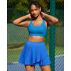 imageRUNNING GIRL Sports Bra for Women High SupportMolded Cup Strappy Running Sports Bras Workout Yoga BraBlue