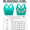 imageRUNNING GIRL Sports Bra for Women High SupportMolded Cup Strappy Running Sports Bras Workout Yoga BraBright Green
