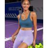 imageRUNNING GIRL Sports Bra for Women High SupportMolded Cup Strappy Running Sports Bras Workout Yoga BraDark Blue