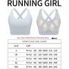 imageRUNNING GIRL Sports Bra for Women High SupportMolded Cup Strappy Running Sports Bras Workout Yoga BraGrey