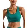 imageRUNNING GIRL Sports Bra for Women High SupportMolded Cup Strappy Running Sports Bras Workout Yoga BraTeal