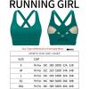 imageRUNNING GIRL Sports Bra for Women High SupportMolded Cup Strappy Running Sports Bras Workout Yoga BraTeal