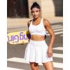 imageRUNNING GIRL Sports Bra for Women High SupportMolded Cup Strappy Running Sports Bras Workout Yoga BraWhite