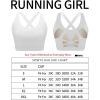 imageRUNNING GIRL Sports Bra for Women High SupportMolded Cup Strappy Running Sports Bras Workout Yoga BraWhite