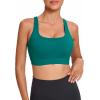 imageRUNNING GIRL Sports Bras for Women High Support High Impact Strappy Sports Bra Moulded Cup Workout BraGreen