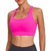 imageRUNNING GIRL Sports Bras for Women High Support High Impact Strappy Sports Bra Moulded Cup Workout BraHot Pink