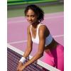imageRUNNING GIRL Sports Bras for Women High Support High Impact Strappy Sports Bra Moulded Cup Workout BraWhite
