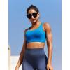 imageRUNNING GIRL Sports Bras for Women High SupportMolded Cup Strappy Running High Impact Sports Bras Workout Yoga BraDark Blue