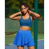 imageRUNNING GIRL Sports Bras for Women High SupportMolded Cup Strappy Running High Impact Sports Bras Workout Yoga BraDark Blue