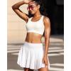 imageRUNNING GIRL Sports Bras for Women High SupportMolded Cup Strappy Running High Impact Sports Bras Workout Yoga BraWhite