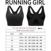 imageRUNNING GIRL Sports Bras for Women High SupportRacerback Molded Cup Sports Bra Workout Yoga BraBlack