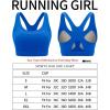 imageRUNNING GIRL Sports Bras for Women High SupportRacerback Molded Cup Sports Bra Workout Yoga BraBlue