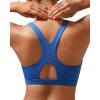 imageRUNNING GIRL Sports Bras for Women High SupportRacerback Molded Cup Sports Bra Workout Yoga BraBlue