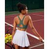 imageRUNNING GIRL Sports Bras for Women High SupportRacerback Molded Cup Sports Bra Workout Yoga BraDark Green