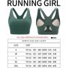 imageRUNNING GIRL Sports Bras for Women High SupportRacerback Molded Cup Sports Bra Workout Yoga BraDark Green