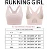 imageRUNNING GIRL Sports Bras for Women High SupportRacerback Molded Cup Sports Bra Workout Yoga BraPink