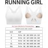 imageRUNNING GIRL Sports Bras for Women High SupportRacerback Molded Cup Sports Bra Workout Yoga BraWhite