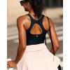 imageRUNNING GIRL Workout Tank Tops for Women Built in Shelf Bras PaddedSleeveless Gym Tops Athletic Yoga ShirtsZblack