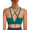 imageRUNNING GIRL Sports Bras for Women High Support High Impact Strappy Sports Bra Moulded Cup Workout BraGreen