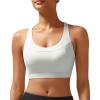 imageRUNNING GIRL Sports Bras for Women High SupportRacerback Molded Cup Sports Bra Workout Yoga BraGrey