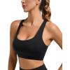 imageRUNNING GIRL High Impact Sports Bras for Women High Support Womens Sports Bra Racerback Workout Running BraBlack