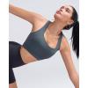 imageRUNNING GIRL High Impact Sports Bras for Women High Support Womens Sports Bra Racerback Workout Running BraDeep Grey