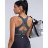 imageRUNNING GIRL High Impact Sports Bras for Women High Support Womens Sports Bra Racerback Workout Running BraDeep Grey