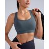 imageRUNNING GIRL High Impact Sports Bras for Women High Support Womens Sports Bra Racerback Workout Running BraDeep Grey