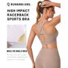 imageRUNNING GIRL High Impact Sports Bras for Women High Support Womens Sports Bra Racerback Workout Running BraMica