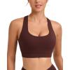 imageRUNNING GIRL High Impact Sports Bras for Women High Support Womens Sports Bra Racerback Workout Running BraRust Red