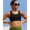 imageRUNNING GIRL Sports Bras for Women High SupportMolded Cup High Impact Sports Bra Racerback Workout Yoga Running BraBlack