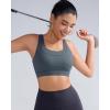 imageRUNNING GIRL Sports Bras for Women High SupportMolded Cup High Impact Sports Bra Racerback Workout Yoga Running BraDeep Grey