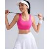 imageRUNNING GIRL Sports Bras for Women High SupportMolded Cup High Impact Sports Bra Racerback Workout Yoga Running BraHot Pink