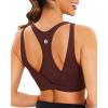 imageRUNNING GIRL Sports Bras for Women High SupportMolded Cup High Impact Sports Bra Racerback Workout Yoga Running BraRust Red