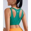 imageRUNNING GIRL Sports Bras for Women High SupportMolded Cup High Impact Sports Bra Racerback Workout Yoga Running BraTeal Green