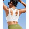 imageRUNNING GIRL Sports Bras for Women High SupportMolded Cup High Impact Sports Bra Racerback Workout Yoga Running BraWhite