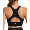 imageRUNNING GIRL High Impact Sports Bras for Women High Support Womens Sports Bra Racerback Workout Running BraBlack