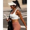 imageRUNNING GIRL High Impact Sports Bras for WomenRacerback Running Bra Workout Crop Tank Tops Longline Sports Bra Push upAwhite