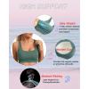 imageRUNNING GIRL High Impact Sports Bras for WomenRacerback Running Bra Workout Crop Tank Tops Longline Sports Bra Push upEash Green