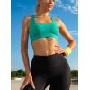 imageRUNNING GIRL High Impact Sports Bras for WomenRacerback Running Bra Workout Crop Tank Tops Longline Sports Bra Push upEbright Green