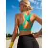 imageRUNNING GIRL High Impact Sports Bras for WomenRacerback Running Bra Workout Crop Tank Tops Longline Sports Bra Push upEbright Green